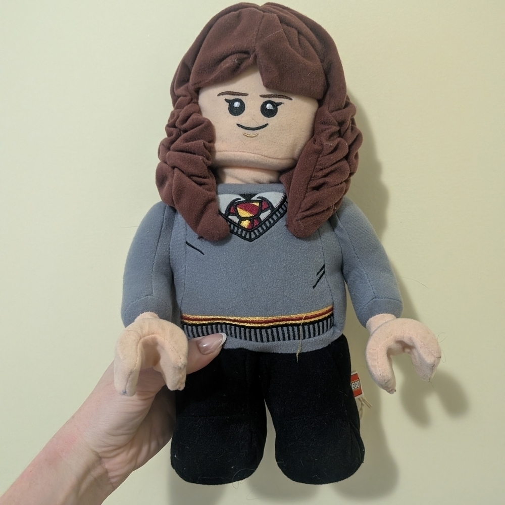Harry Potter Lego Version Hermione Plush Toy Gray Outfit